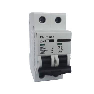Imagem de Disjuntor Bipolar ELMD Curva C – Eletromec | 50A ELMD-2C50