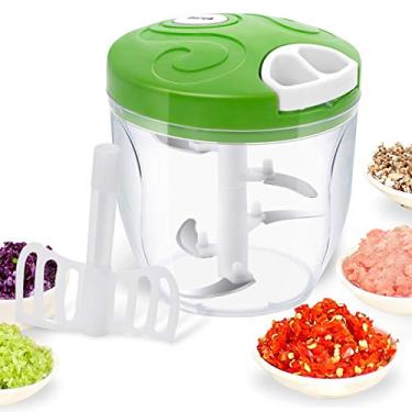 Imagem de Chopper manual de alimentos 200509, fácil de puxar para as mãos Pro Onion Chopper, grande capacidade de processamento de alimentos/misturador/liquidificador para legumes, alho, carne, salsa