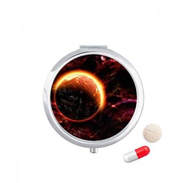 Imagem de Porta-comprimidos Red Planet Dark Universe caixa de armazenamento de remédios dispensador