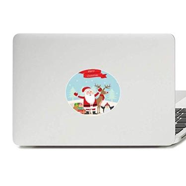 Imagem de Adesivo de Natal Papai Noel, Alce, Pinguim, Festival, Vinil Emblema Gráfico Laptop Decalque Notebook