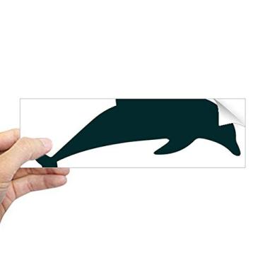 Imagem de Blue Ocean Streamline Adesivo retangular para natação golfinho decalque para janela notebook