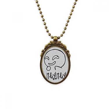 Imagem de DIYthinker Strange SLE Chaveiro com pingente de contas vintage com pingente de chat Happy