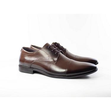 Imagem de Sapato Social Masculino Couro Cano Curto Derby Conforto