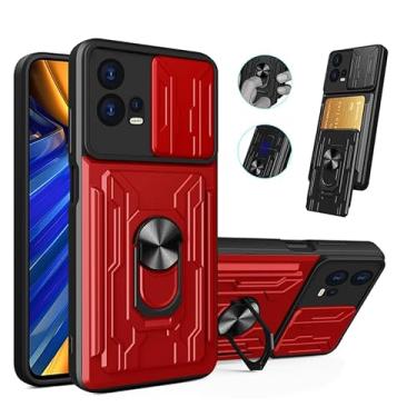 Imagem de Capa Case Capinha Cartão Anti Impacto Ring Luxo Com Proteção de Camera Para Motorola Edge 30 Fusion (VERMELHA)