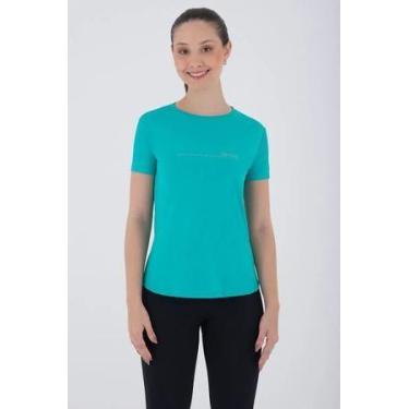 Imagem de Camiseta Lupo Feminina Basica Verde Splash P - Caju Brasil