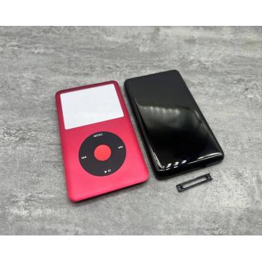 Imagem de Placa frontal vermelha com moldura central  capa traseira preta  caixa para iPod  6   7   Classic