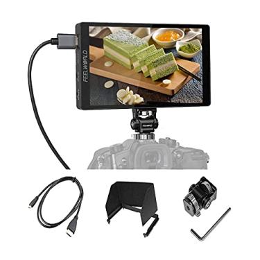 Imagem de FEELWORLD Monitor de campo F7 PRO com tela sensível ao toque de 7 polegadas DSLR com kit externo 3D LUT F970, instalação para transmissão sem fio IPS FHD1920x1200 4K entrada HDMI entrada 5V entrada tipo C