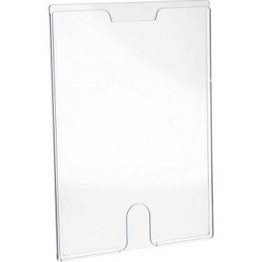 Imagem de Kit 10 Display Expositor Folheto Informativo Office 32x24cm A4 Vertical Horizontal Cristal