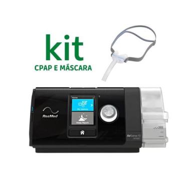 Imagem de Kit Cpap S10 Airsense Autoset + Mascara Nasal Airfit N30 P - Resmed