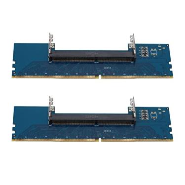 Imagem de Baglaum 2X Laptop DDR4 SO-DIMM para Desktop DIMM Memory RAM Connector Adapter Desktop PC Memory Cards Converter Adapter, azul, 750010909