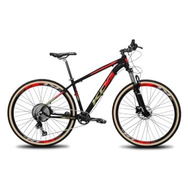 Imagem de Bicicleta Aro 29 Kog 12V Disco Hidráulico Suspensão c/Trava,17,Preto Dourado Vermelho
