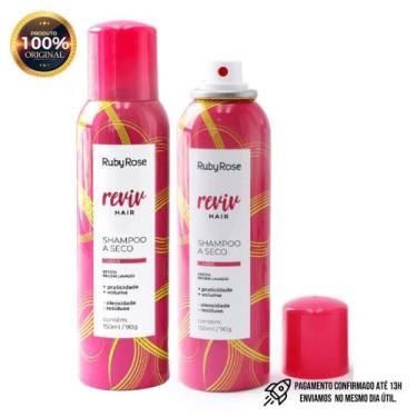 Imagem de Shampoo A Seco Revir Hair Da Ruby Rose Efeito Com Recém Lavado  Pink W