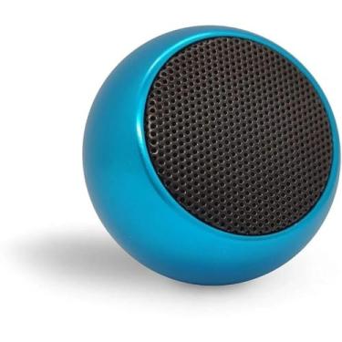 Imagem de Mini Caixa De Som Bluetooth 5.0 Tws Metal Mini Speaker Amplificada 3w (Azul)