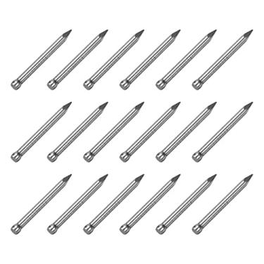 Imagem de METALLIXITY Pregos de acabamento (2 x 25 mm) 200 peças, pregos de hardware de aço carbono - para rodapé de madeira