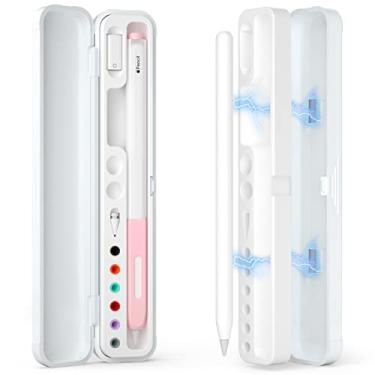 Imagem de JOOSKO Estojo Magnético Compatível com Apple Pencil 2ª Geração e 1ª Geração e Samsung Galaxy S-Pen