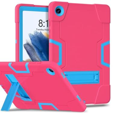 Imagem de Estojo protetor Compatível com Samsung Galaxy Tab A9 Plus SM-X210/216/X218 Capa de silicone para tablet com suporte, capa protetora robusta à prova de choque para serviços pesados Capa (Size : Rose r