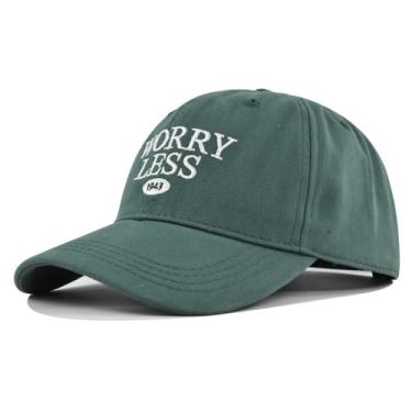 Imagem de Boné bordado Worry boné de beisebol bordado personalizado chapéu de sol masculino e feminino, Ce563-5 Verde grama, Tamanho Único