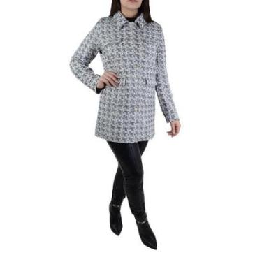 Imagem de Casaco Feminino Pellini Xadrez Cinza - GD4319-Feminino