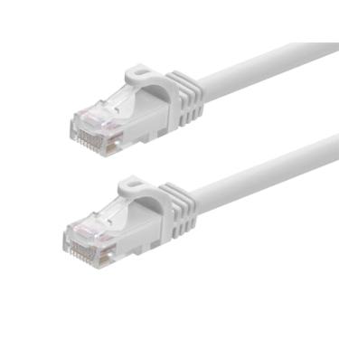 Imagem de Cabo de rede de cobre monoprice FLEXboot Series 24AWG Cat6 550MHz UTP Ethernet Bare, cinza (109786), Branco, 1ft