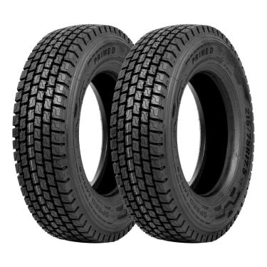 Imagem de Jogo 2 Pneus Speedmax Aro 17.5 Prime D 215/75R17.5 126/124L 16 Lonas