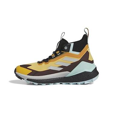 Imagem de adidas Free Hiker Gore-TEX 2.0 Tênis de caminhada feminino, amarelo, tamanho 34, Amarelo pré-amado/prata maravilha / Semi F, 34