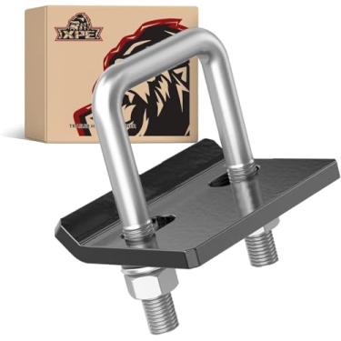 Imagem de XPE Acionador de engate de reboque, estabilizador de engate, braçadeira anti-chocalho resistente para engates de 3,2 cm e 5 cm, reduz o movimento da bandeja de engate Suporte de bola de reboque de