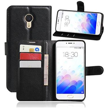 Imagem de Capa MEIZU M3 Note (Meilan Note3) – Capa carteira dobrável de couro PU Manyip para MEIZU M3 Note (Meilan Note3), capa de proteção de telefone estilo empresarial, capa com [compartimentos para dinheiro