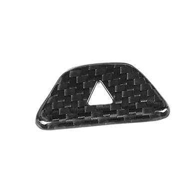 Imagem de Ysbxitu Adesivos de botão duplo piscando adequados para Chevrolet Camaro 2016-up, interior de fibra de carbono, acessórios de interruptor de luz de emergência, decalques de botão de luz de aviso de