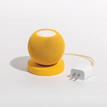 Imagem de Organizador de cabos de gerenciamento de cabos para Apple HomePod Mini, novo Amazon Echo (4ª geração), Amazon Echo Dot, Google Home Mini e outros dispositivos eletrônicos (Amarelo)