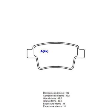 Imagem de Pastilha Freio Convencional Traseira Sem Alarme Sistema Bosch 1135 Syl