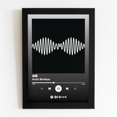 Imagem de Genérico Quadro com Moldura Spotify Álbum Arctic Monkeys 15x21cm
