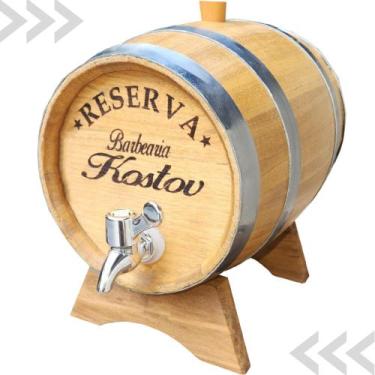 Imagem de Barril Madeira Amburana Corote Tonel 3Litros para Bebidas Torneira Cro
