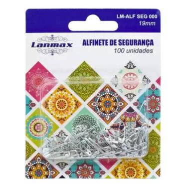 Imagem de Alfinete de Segurança 19mm Lanmax com 100 unidades - LM-ALF SEG 000 