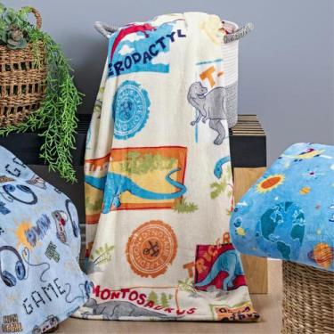 Imagem de Cobertor Solteiro Manta Infantil Flannel estampada para frio intenso q