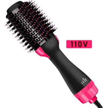 Imagem de Escova De Cabelo E Secador 2 Em 1 Soft  Cor Preto E Rosa - BELLATOR