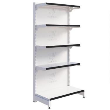 Imagem de Gôndola Fit Centro Para Supermercados 1 Ponta 2,02m Bandejas Inclinave