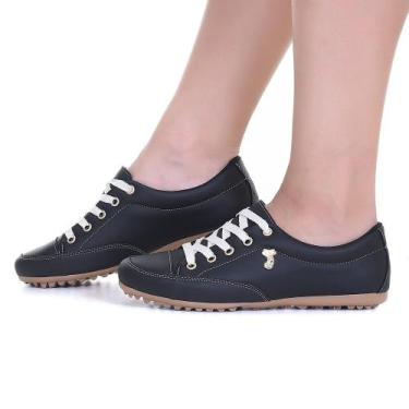 Imagem de Sapatênis Feminino Sintético Casual, Leve e Confortável Para Seu Dia a