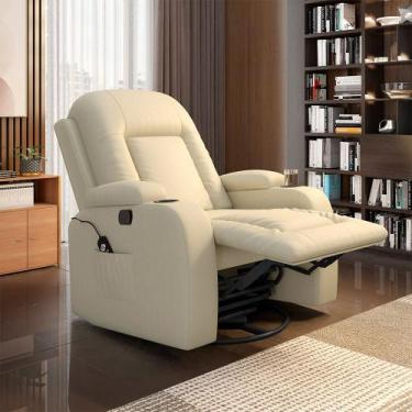 Imagem de Poltrona do Papai Reclinável Giratória e Balanço Sala de Cinema Crihs 