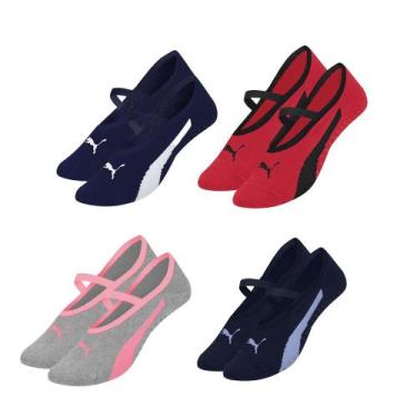 Imagem de Kit Com 2 Pares De Meias Sapatilha Antiderrapante Para Pilates - Selen