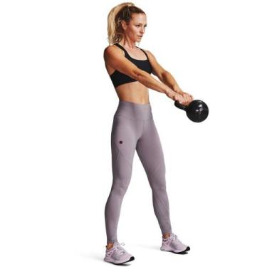 Imagem de Legging de Treino Feminino Under Armour Rush, Roxo, PP
