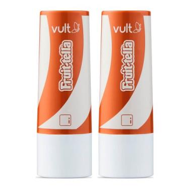 Imagem de Kit 2 Balm Labial Fruittella Caramelo Protetor Hidratante Lip Sabor Ba