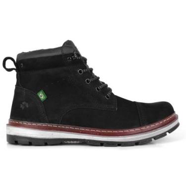 Imagem de Bota Masculina Estilo Casual em Couro Bell Boots, Preto, 41