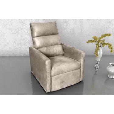 Imagem de Poltrona Reclinável MX14 Turin Suede Bege B251 - Matrix - LM DECOR
