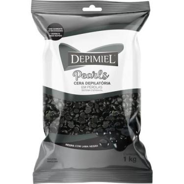 Imagem de Cera Depilação Depimiel Pérolas Negra Com Lama Negra 1kg