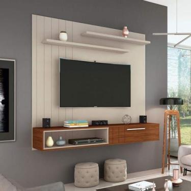 Imagem de Painel pata TV até 72" Off White / Freijó - Muller - moveis germai