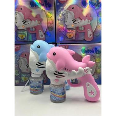 Imagem de LANÇA BOLHA DE SABÃO BUBBLE golfinho ( rosa)
