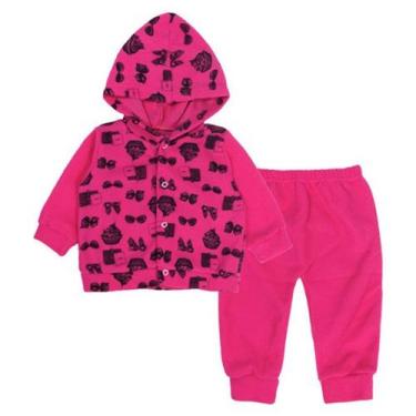 Imagem de Conjunto longo pink para bebê moda - Era Uma Vez, M
