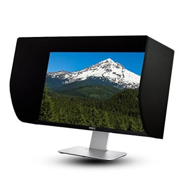 Imagem de iLooker 22E 21 ~ 55.9 cm LCD LED monitor de vídeo para-sol para-sol para Dell HP Viewsonic Philips Samsung LG EIZO NEC ASUS ACER BENQ AOC Lenovo, serve para monitor largura da moldura 505-525 mm