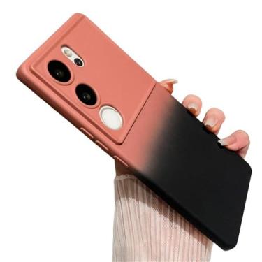Imagem de Capa de celular de luxo com janela grande e gradiente para Samsung Galaxy S22 S23 Ultra Plus S21 S20 FE Capa protetora de silicone à prova de choque, A1, para S22