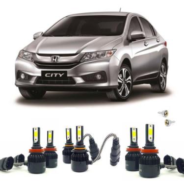 Imagem de Super Led 8000K Farol Baixo H11 Alto H11 Milha HB3 Honda City - CODE B